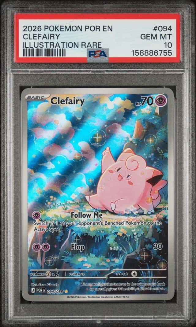 2026 POKEMON POR EN-PERFECT ORDER ILLUSTRATION RARE #094 CLEFAIRY PSA 10