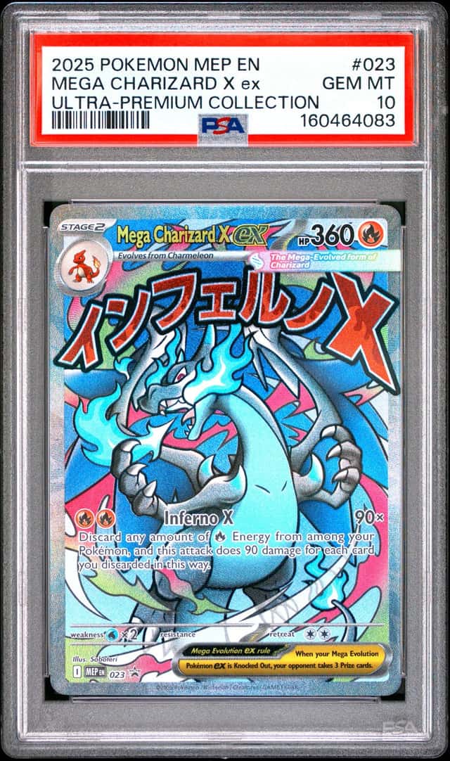 Mega Charizard X EX 023 Ultra Premium Collection Black Star Promo Pokemon PSA 10