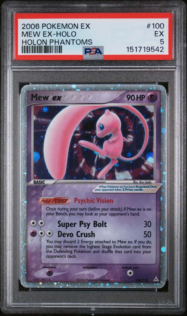 2006 Pokemon EX Holon Phantoms Mew Rare Holo #100/110 PSA 5
