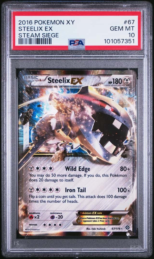 Pokemon Steelix EX Steam Siege 67/114 PSA 10 GemMint