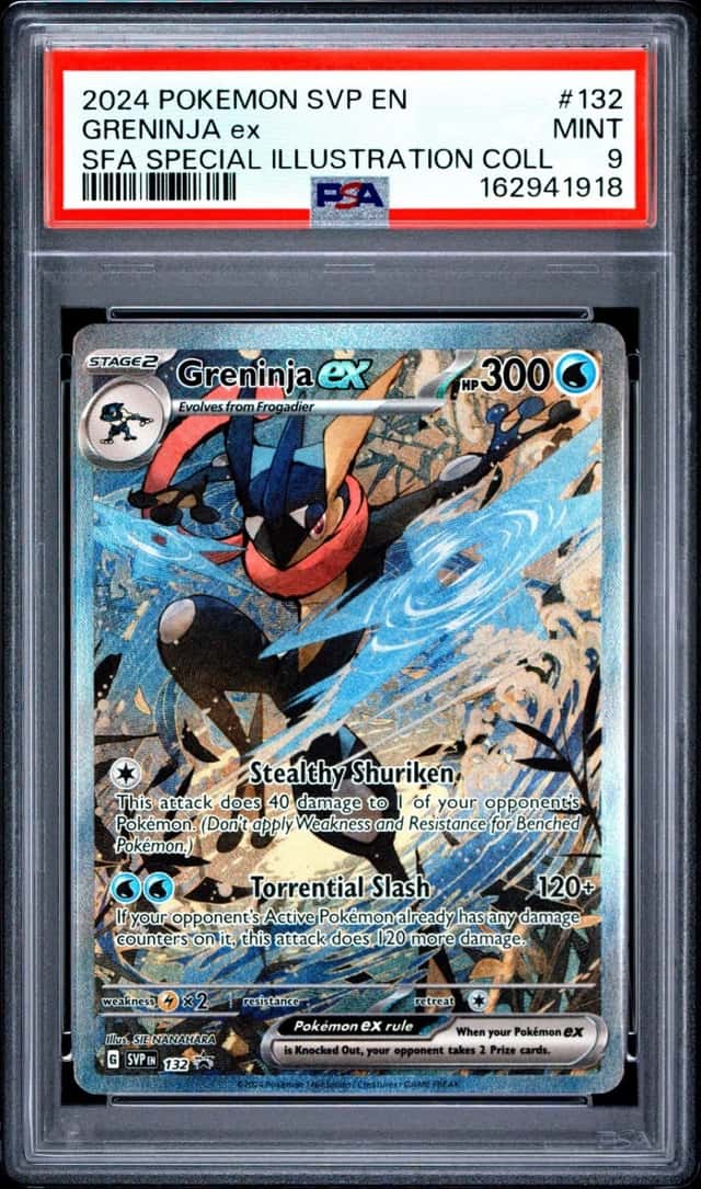 2024 POKEMON SHROUDED FABLE SPECIAL ILLUSTRATION COLLECTION GRENINJA EX PSA 9