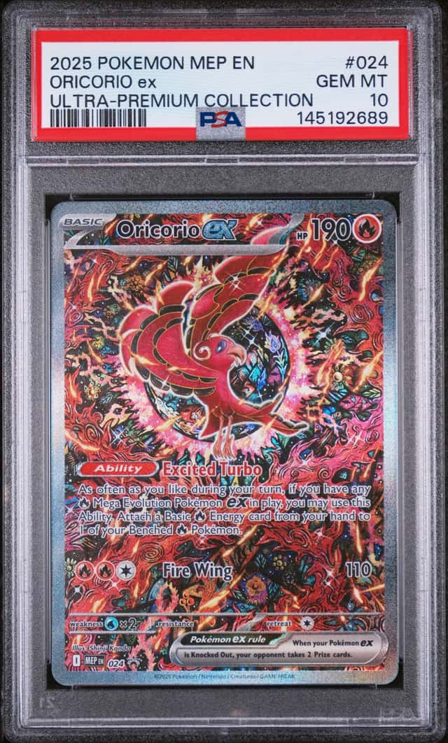2026 POKEMON MEP BLACK STAR PROMOS UPC #024 ORICORIO EX PSA 10