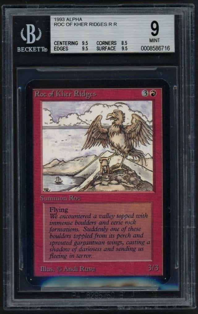 ***BGS 9 Alpha Roc of Kher Ridges*** MTG Alpha Magic Kid Icarus