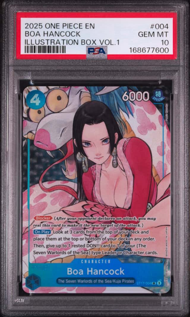 2025 ONE PIECE PROMOS ILLUSTRATION BOX VOL.1 #004 BOA HANCOCK PSA 10