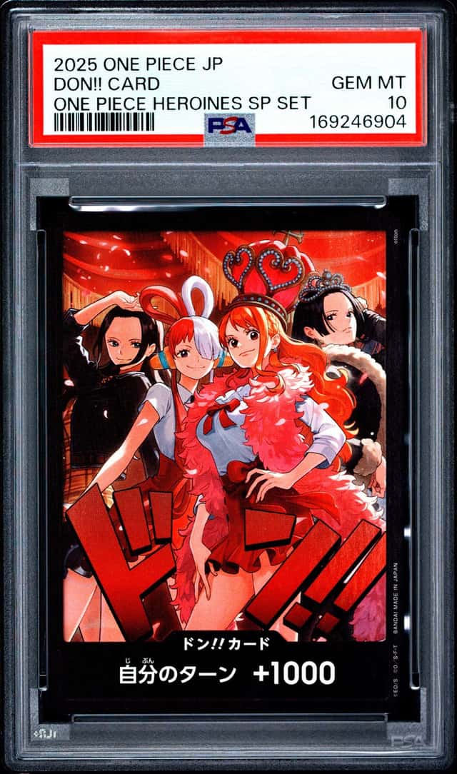 2025 ONE PIECE JAPANESE ONE PIECE HEROINES SPECIAL SET DON!! CARD PSA 10
