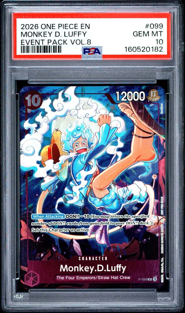 Bandai 2026 One Piece EN Monkey D. Luffy Event Pack Vol.8 P-099 Foil PSA 10