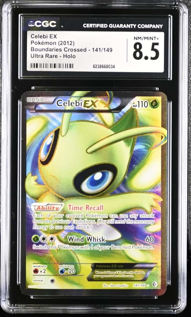 Pokemon Celebi EX Boundaries Crossed 141/149 Ultra Rare CGC 8.5