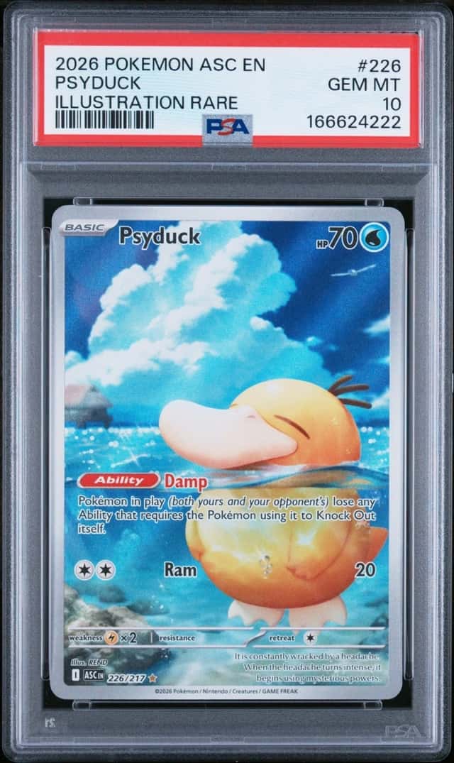 2026 POKEMON ASC EN-ASCENDED HEROES ILLUSTRATION RARE #226 PSYDUCK PSA 10