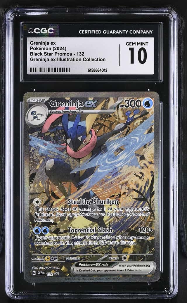 Pokemon Greninja EX Black Star Promo 132 Illustration Coll. CGC 10 Gem Mint