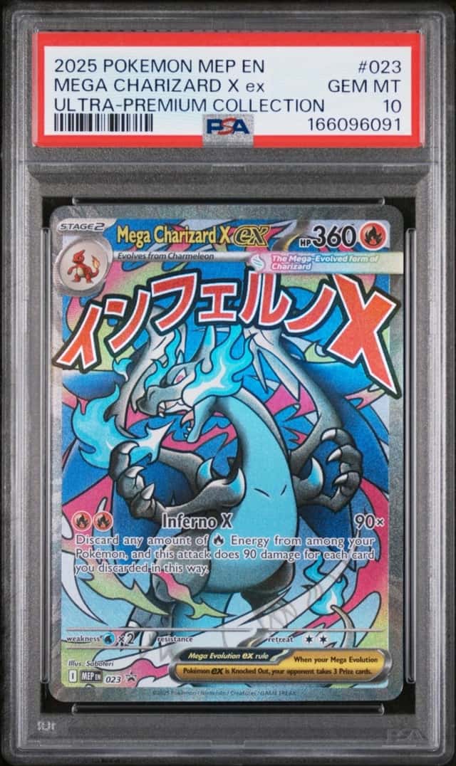 2025 POKEMON MEP EN-ME ULTRA-PREMIUM COLLECTION #023 MEGA CHARIZARD X EX PSA 10