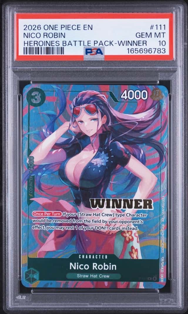 One Piece Nico Robin Heroines Battle Pk. 111 Winner PSA 10 Gem Mint
