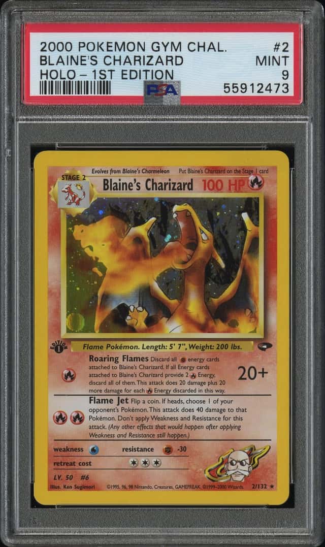 2000 Pokemon Gym Challenge 1st Edition Holo Blaine's Charizard #2
