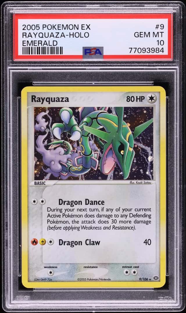 2005 Pokemon EX Emerald Holo Rayquaza #9 PSA 10 GEM MINT