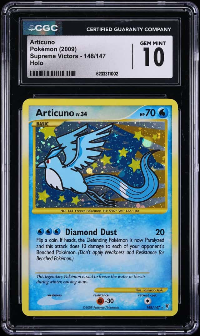 2009 Pokemon Platinum Supreme Victors Holo Articuno #148 CGC 10 GEM MINT