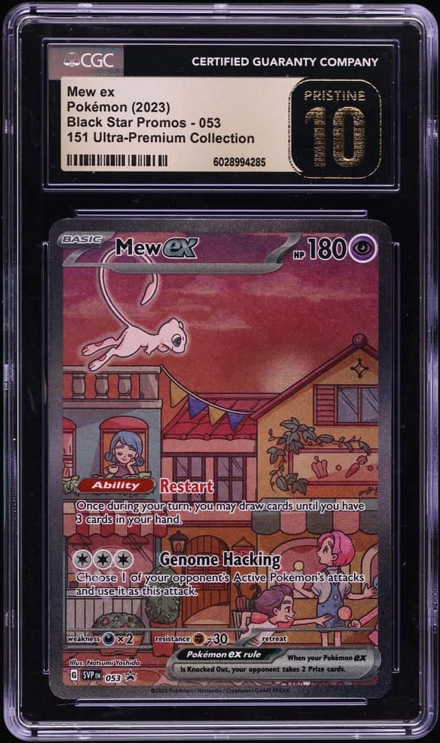 2023 Pokemon Scarlet & Violet Promo 151 Ultra Premium Full Art Mew Ex #53 CGC 10 PRISTINE