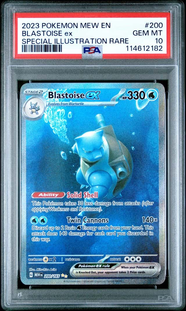Pokemon 2023 Blastoise ex 200/165 Special Illustration Rare 151 GEM MINT PSA 10