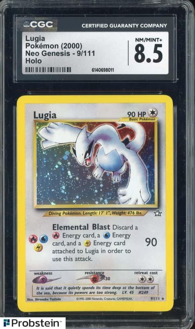 2000 Pokemon Neo Genesis #9 Lugia Holo CGC 8.5 NM-MT+