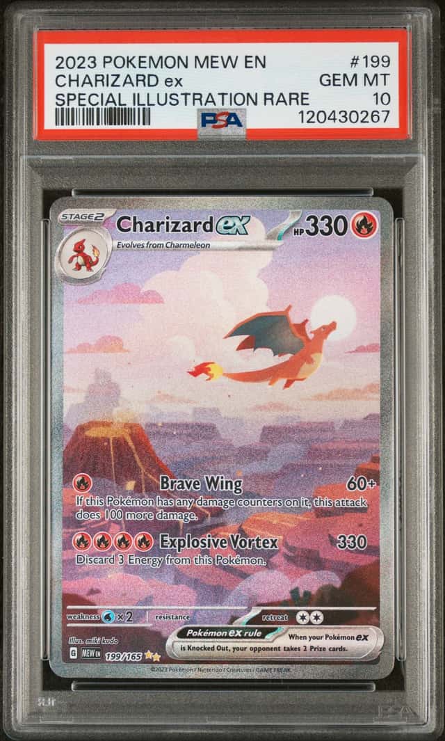 2023 Pokemon SV 151 Charizard ex Special Illustration Rare #199/165 PSA 10