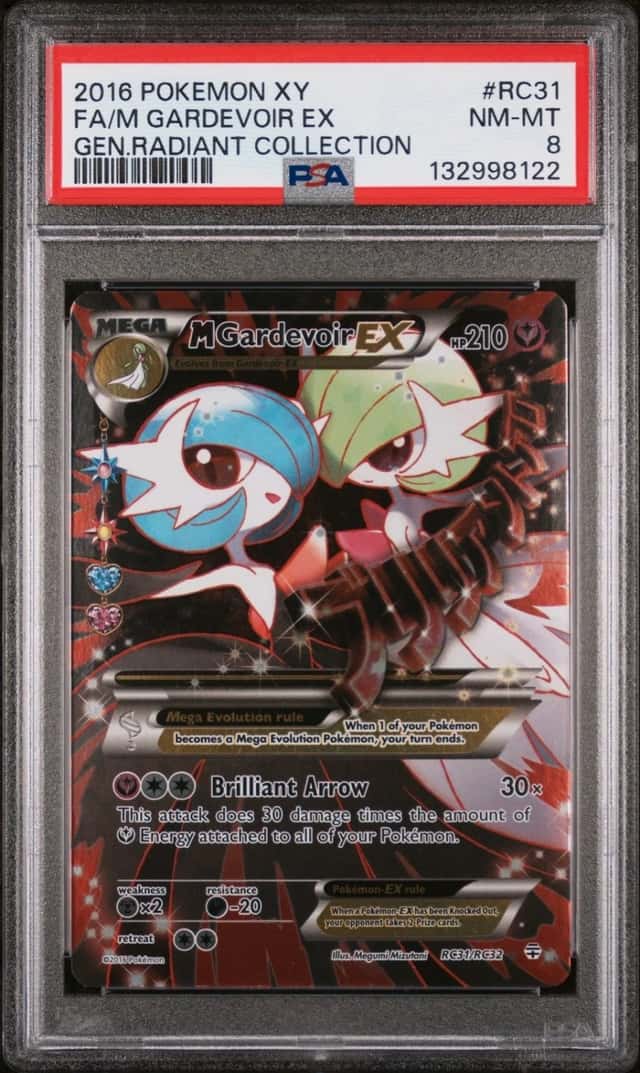 2016 POKEMON XY GENERATIONS RADIANT COLLECTION FULL ART/M GARDEVOIR EX PSA 8