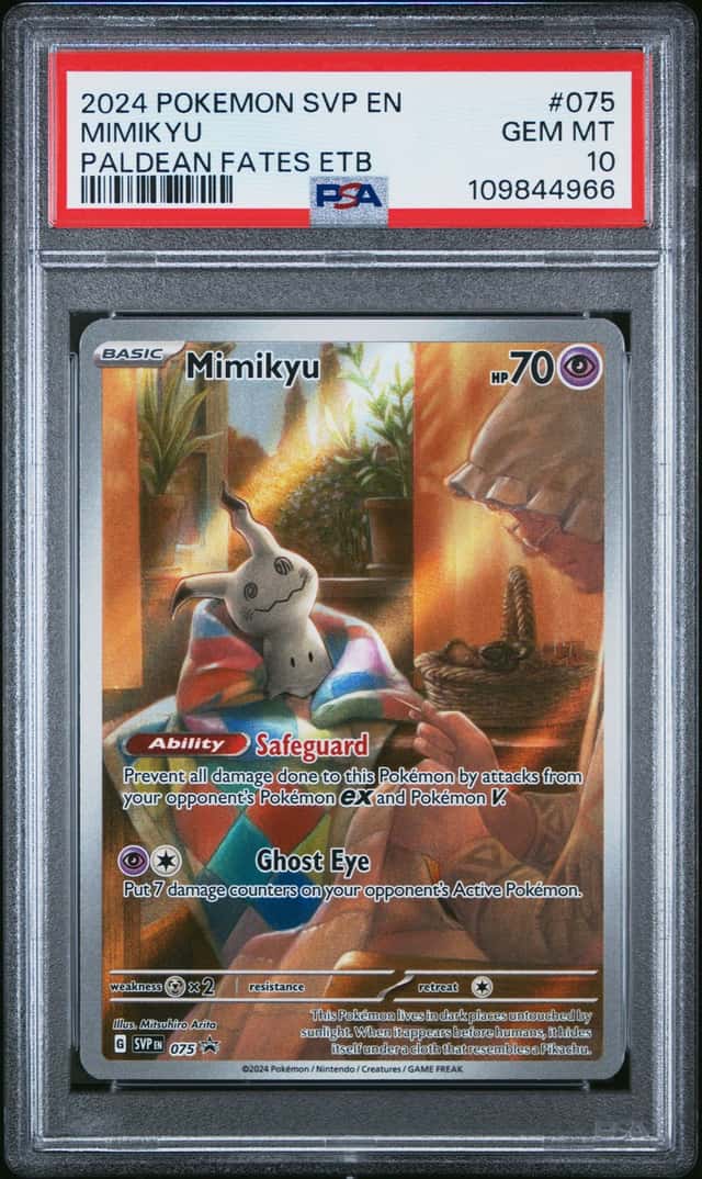 2024 POKEMON SVP EN-SV BLACK STAR PROMO #075 MIMIKYU PSA 10