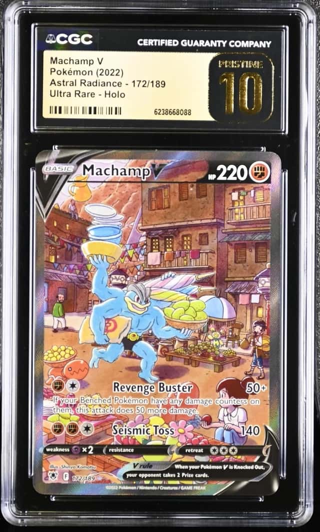 Pokemon Machamp V Astral Radiance 172 Ultra Rare Full Alt Art CGC 10 Pristine