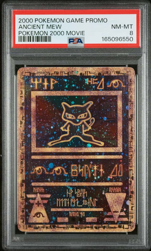 2000 Pokemon Ancient Mew Pokemon The Movie 2000 Promo Holo PSA 8 NM-MT