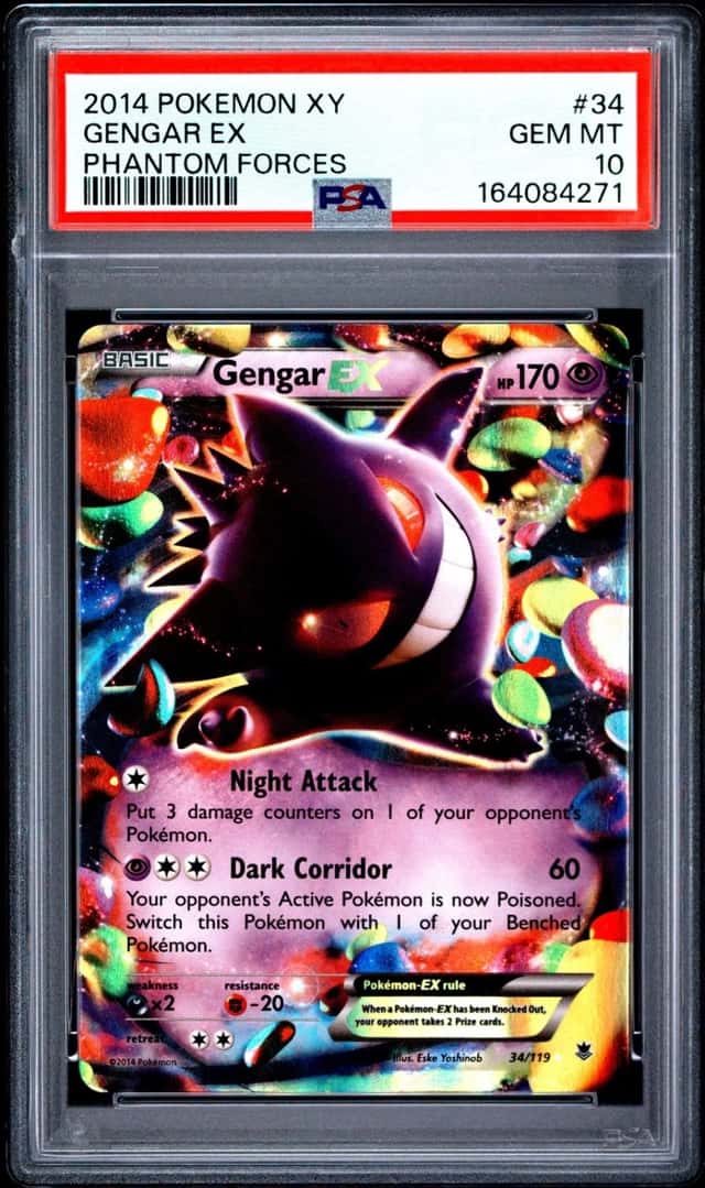 Pokemon Gengar EX Phantom Forces 34/119 PSA 10 Gem Mint