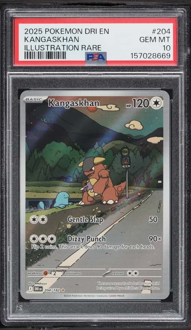 2025 Pokemon Scarlet & Violet Destined Rivals IR Kangaskhan #204 PSA 10 GEM MINT