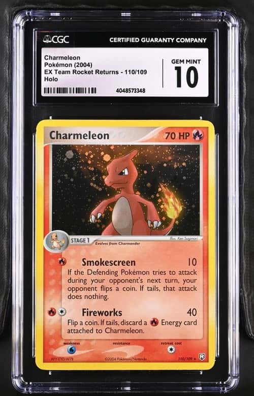 2004 Pokemon EX Team Rocket Returns Holo Charmeleon #110 CGC 10 GEM MINT
