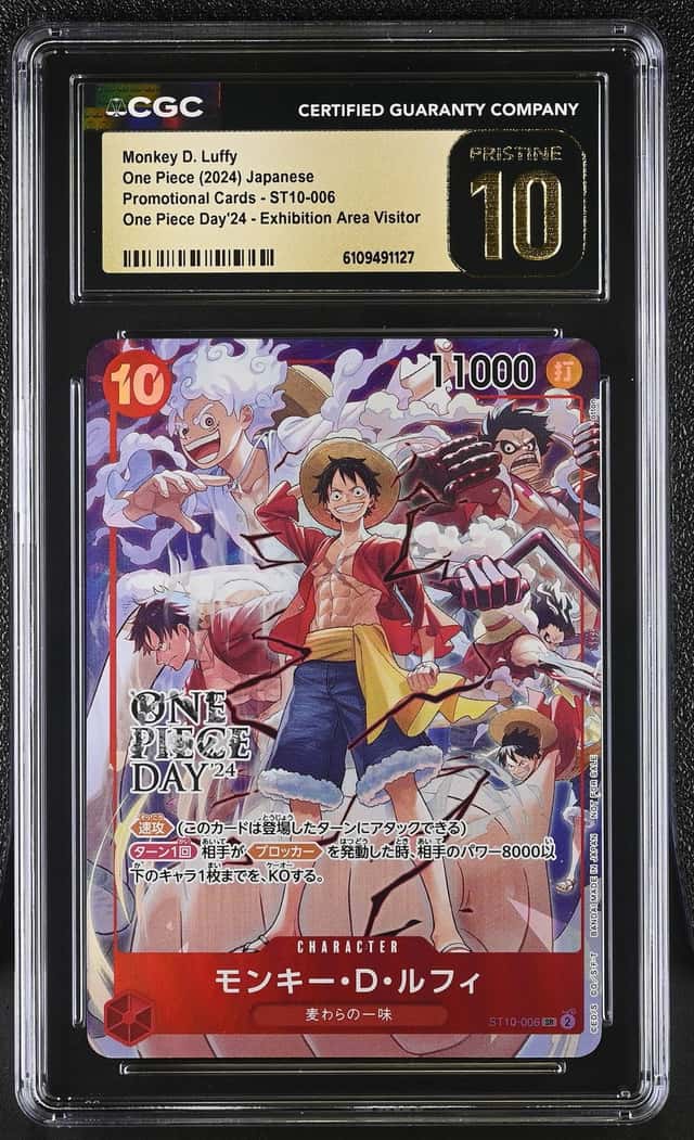 2024 One Piece JP #ST10-006 Monkey D Luffy One Piece Day’24 Visitor CGC 10