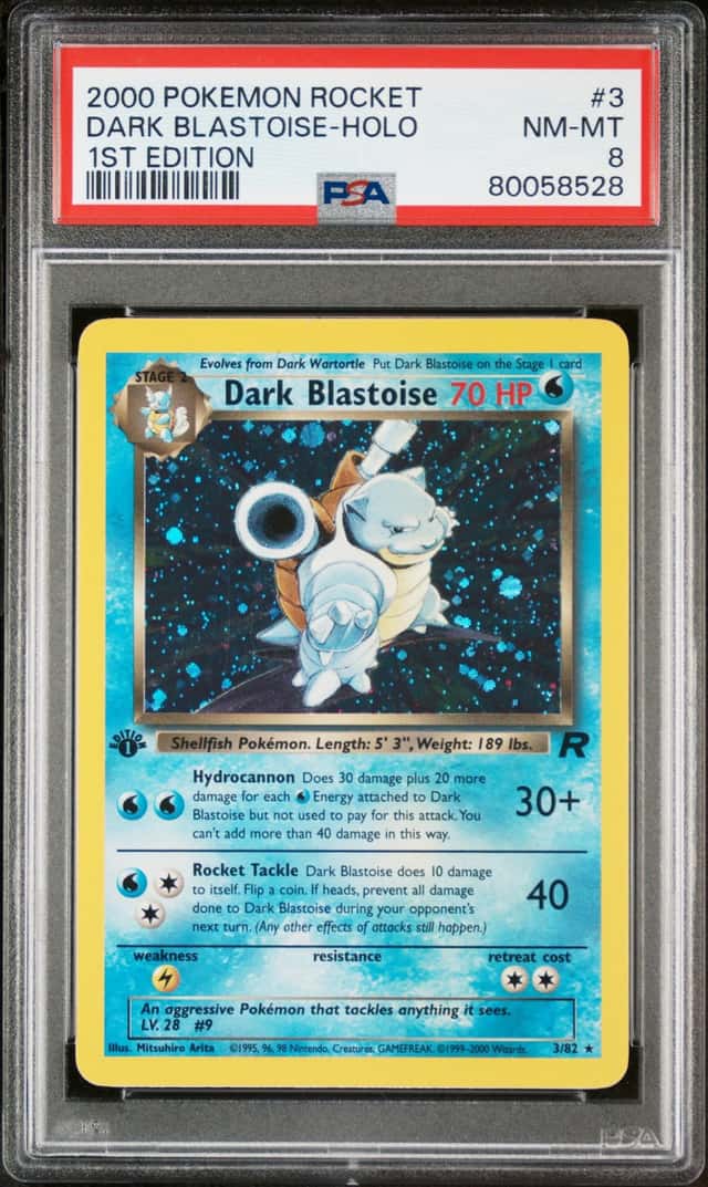 2000 Pokemon Team Rocket 1st Edition Holo Dark Blastoise #3