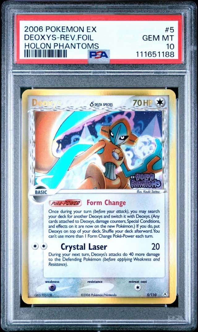 2006 Pokemon Ex Holon Phantoms Reverse Holo Deoxys #5