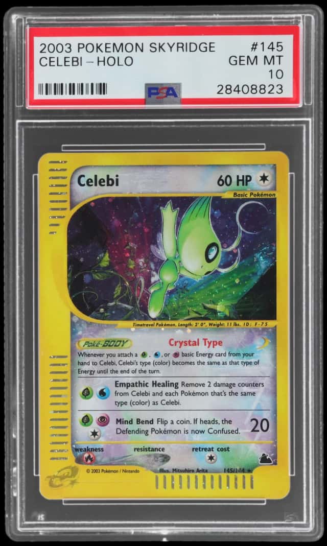 2003 Pokemon Skyridge Holo Celebi #145
