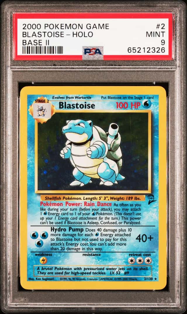Pokémon TCG Blastoise Base Set 2 Holo Unlimited Rare Card 2 /130