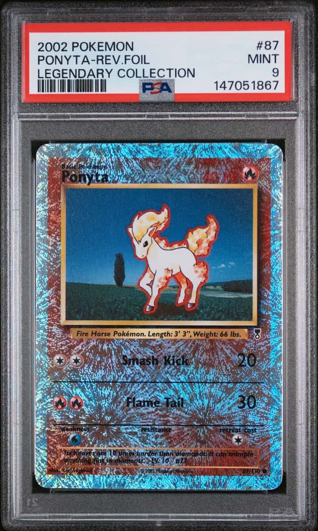 Ponyta PSA 9 2002 Pokemon Legendary Reverse Holo #87/110 NEW CERT! MINT LC