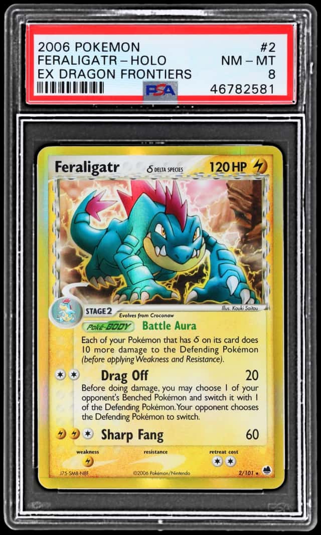 2006 Pokemon Ex Dragon Frontiers Holo Feraligatr #2