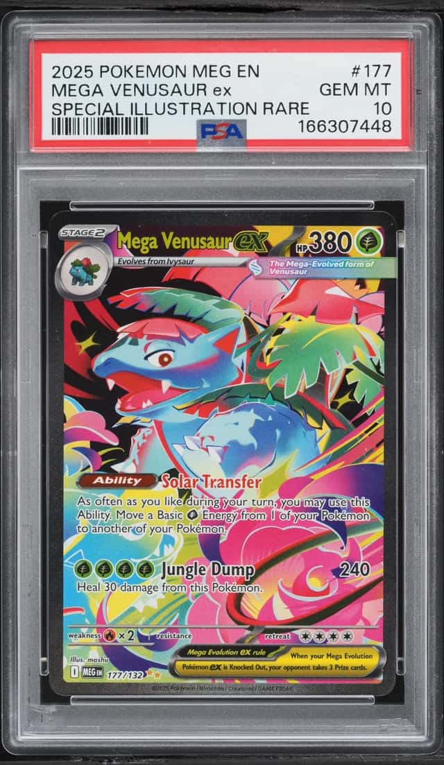 2025 Pokemon Mega Evolution SIR Mega Venusaur Ex #177 PSA 10 GEM MINT