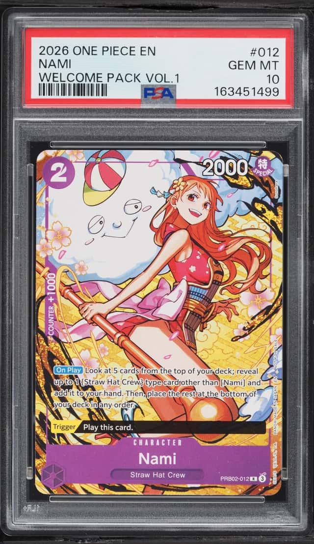 2026 One Piece Welcome Pack Vol. 1 Nami #PRB02-012 PSA 10 GEM MINT