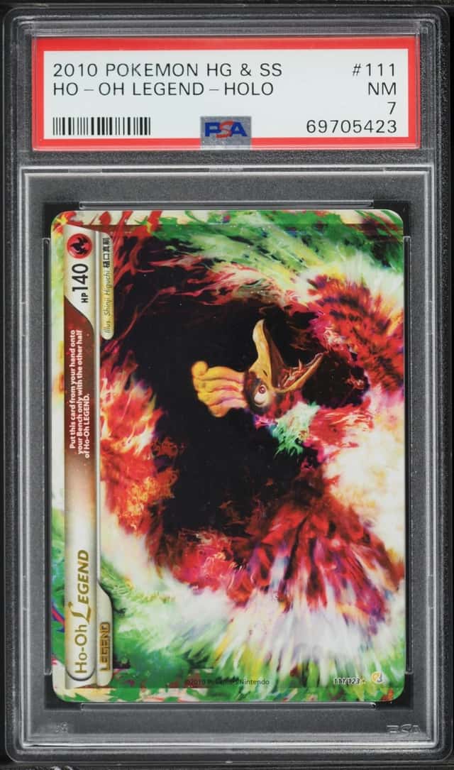 2010 Pokemon HeartGold & SoulSilver Holo Ho-Oh Legend #111 PSA 7 NRMT