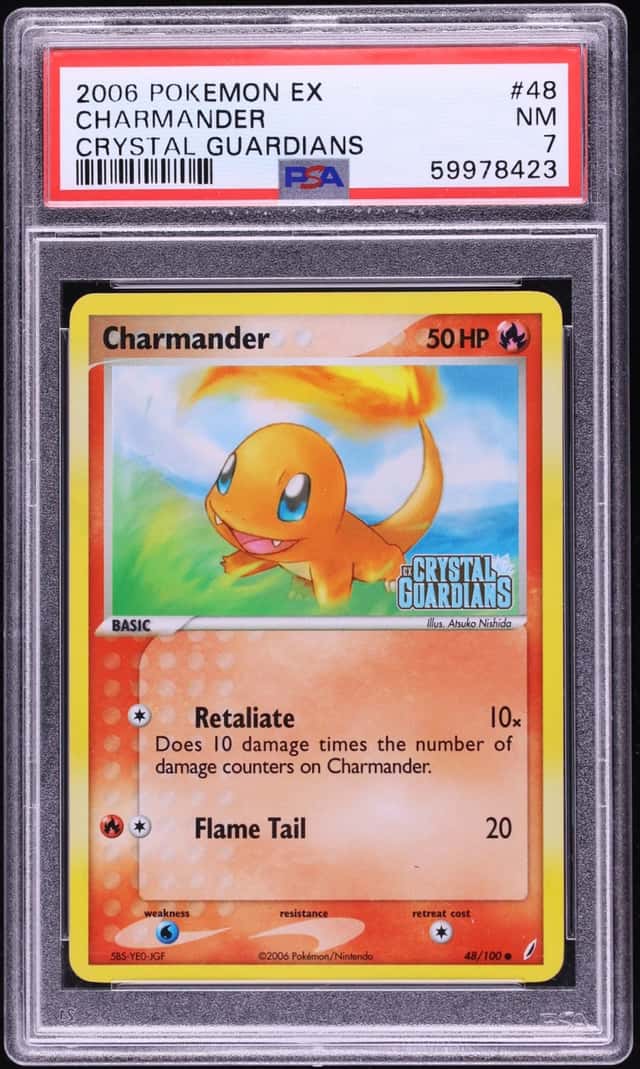 2006 Pokemon EX Crystal Guardians Charmander #48 PSA 7 NRMT