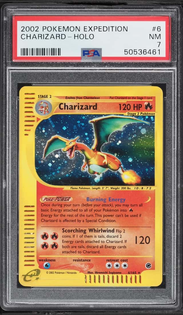2002 Pokemon Expedition Holo Charizard #6 PSA 7 NRMT