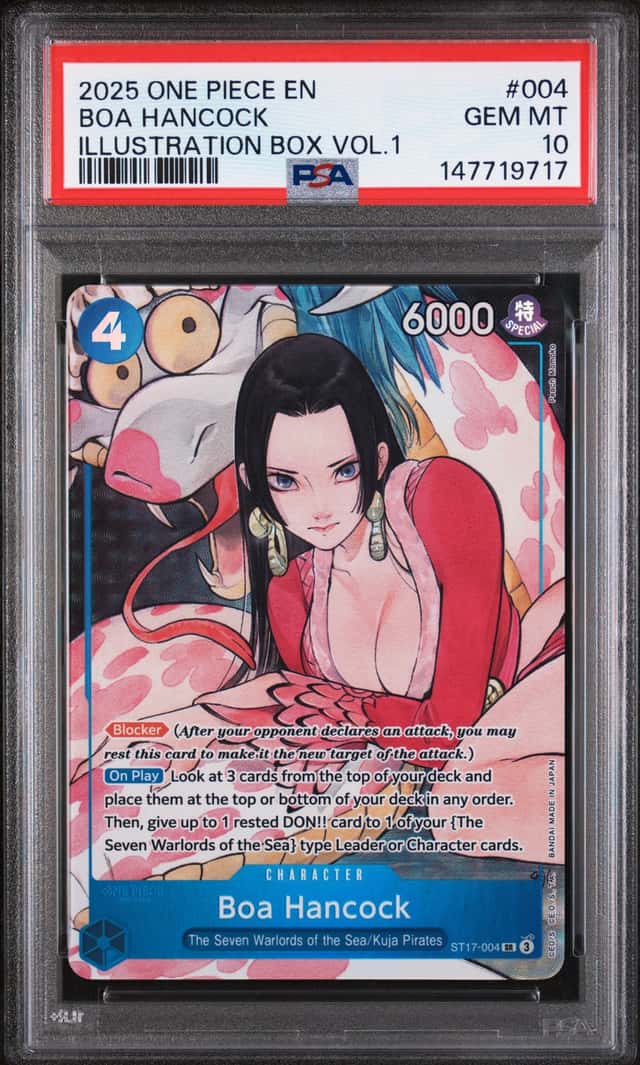 One Piece Boa Hancock Promo 004 Illustration Bx. Vol.1 PSA 10 Gem Mint