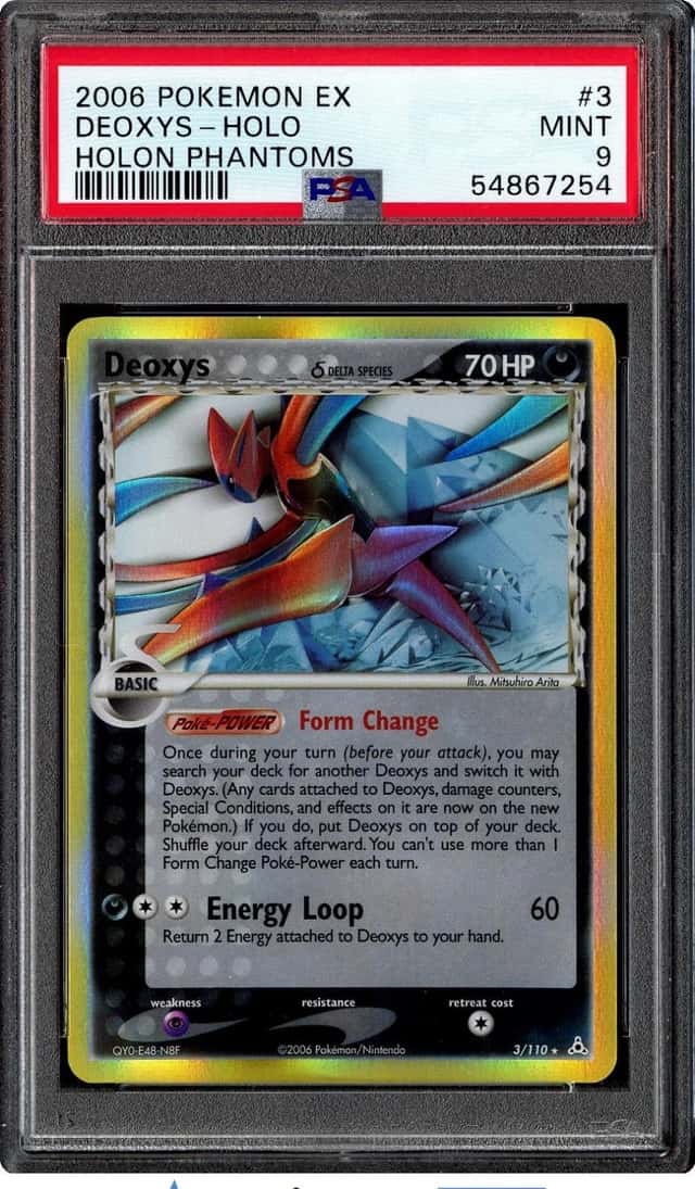 Pokemon 2006 Deoxys 3/110 Delta Species Holo Rare EX Holon Phantoms PSA 9