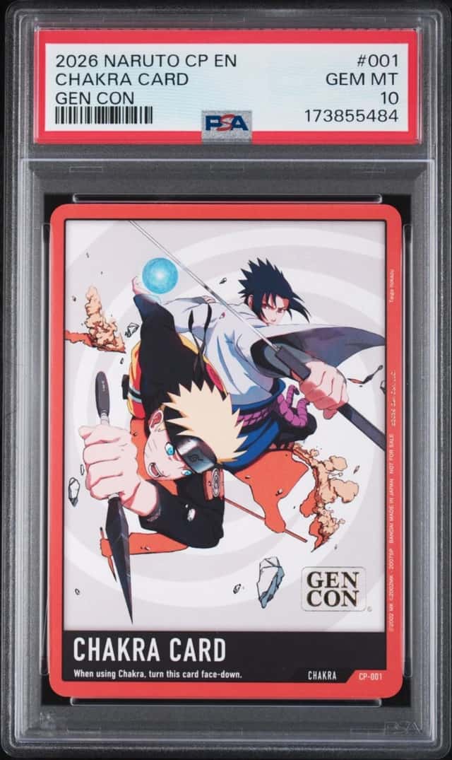 Chakra Card CP-001 Gen Con Chakra Promo Naruto PSA 10 Gem Mint *484