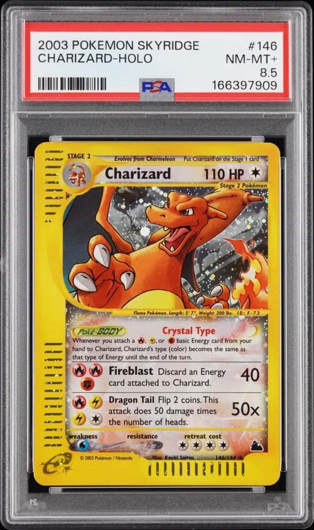 PSA 8.5 2003 Pokemon TCG Charizard 146/144 Skyridge Holo