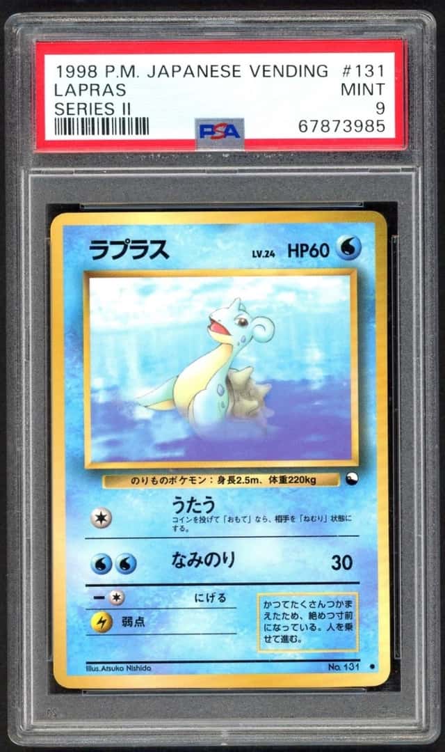 Pokemon Card PSA 9 Lapras 131 Vending Machine Series 2 Regular (Japanese)