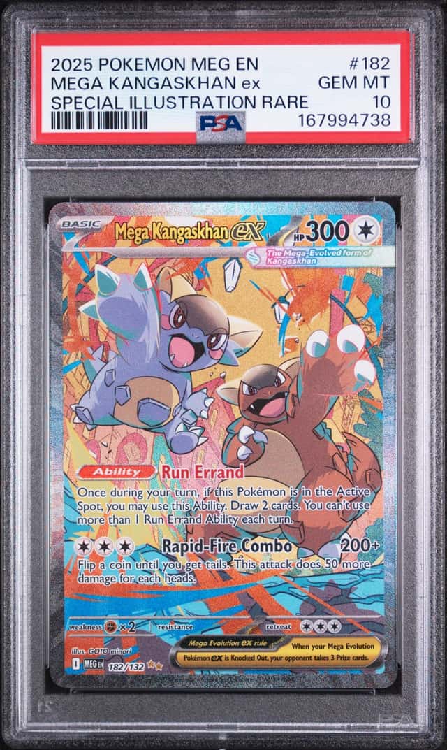 2025 Pokémon TCG Mega Kangaskhan ex 182 SIR - Mega Evolution - PSA 10 (GEM MINT)