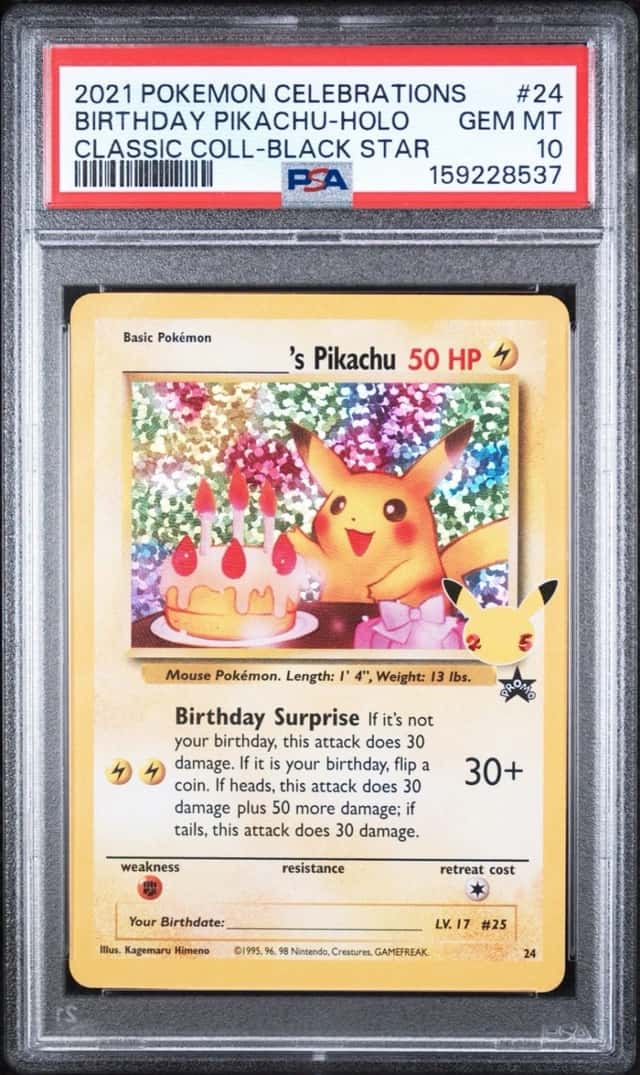 _____'s Pikachu STAMP [25th Anniversary] TEXTURED CONFETTI HOLO
