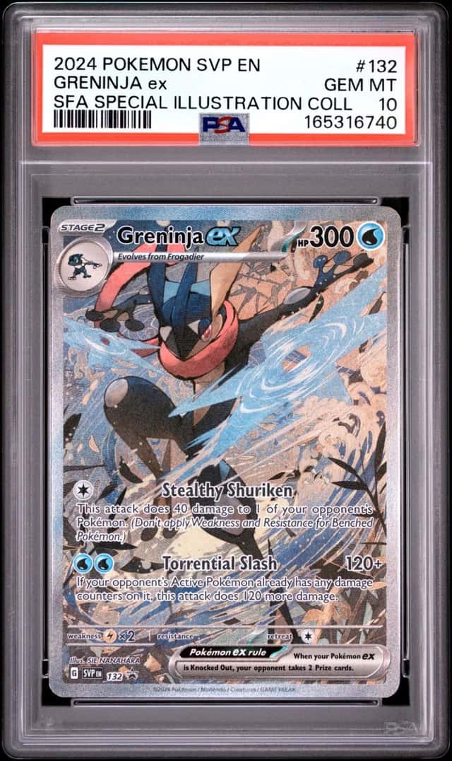 2024 POKEMON SHROUDED FABLE SPECIAL ILLUSTRATION COLLECTION GRENINJA EX PSA 10