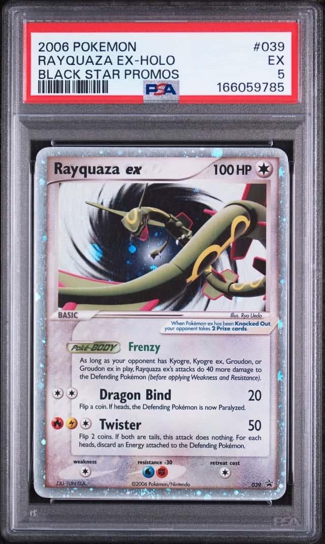 2006 POKEMON BLACK STAR PROMOS #039 RAYQUAZA EX-HOLO PSA 5